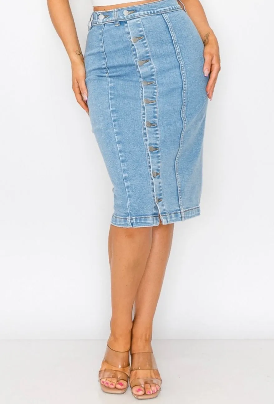 Amy Denim Skirt