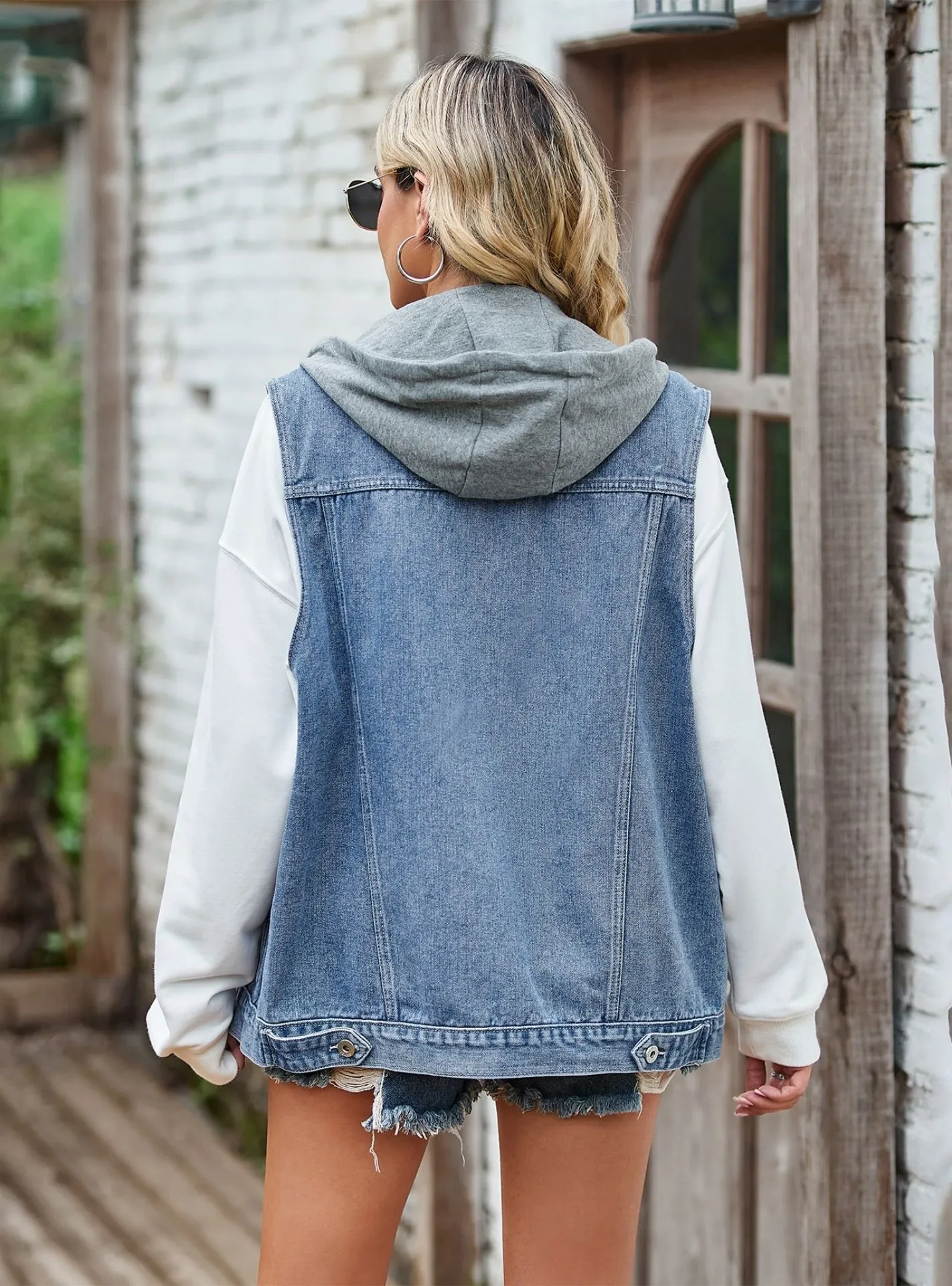 Casual Loose Denim Vest Tank Top Coat