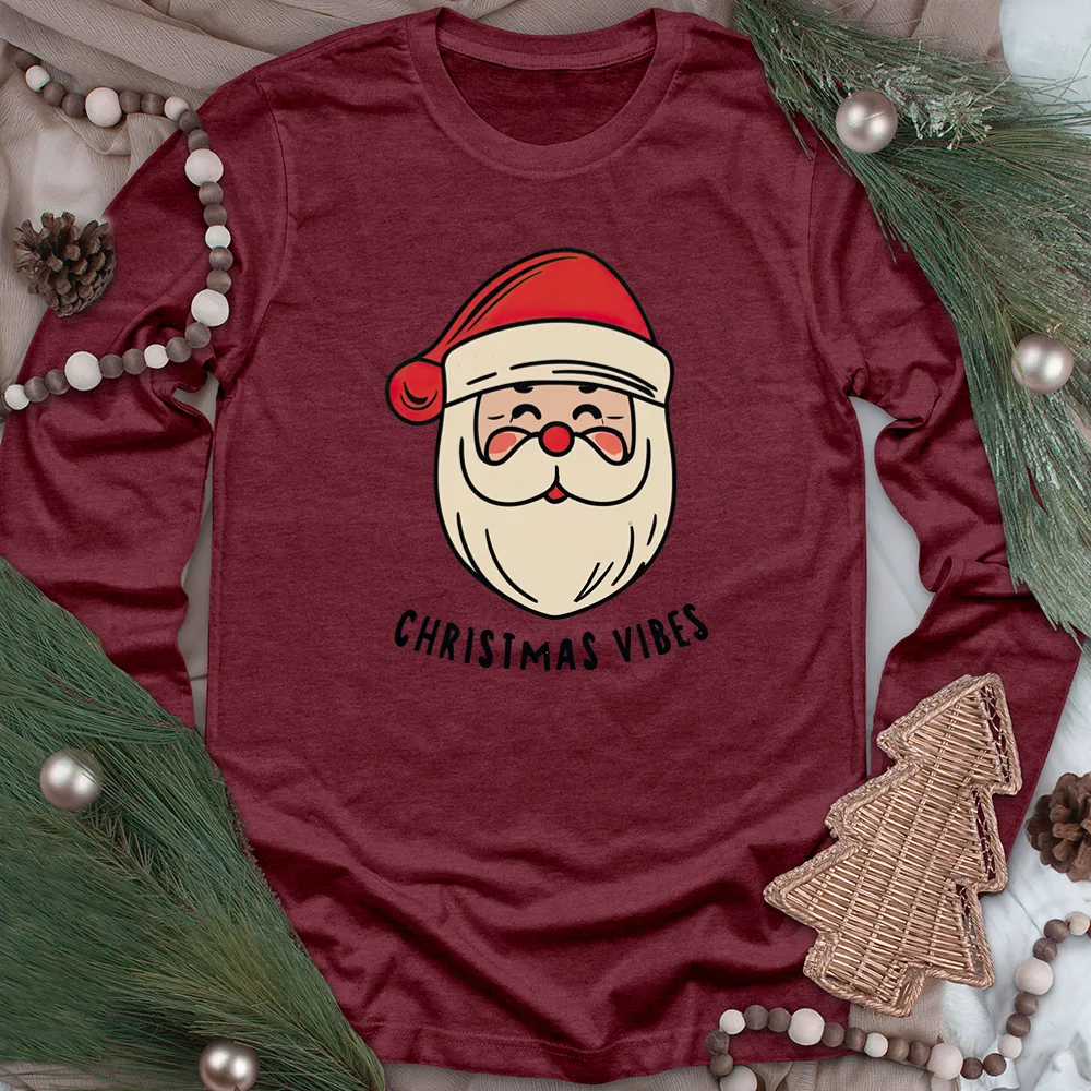 christmas vibes unisex long sleeve tee