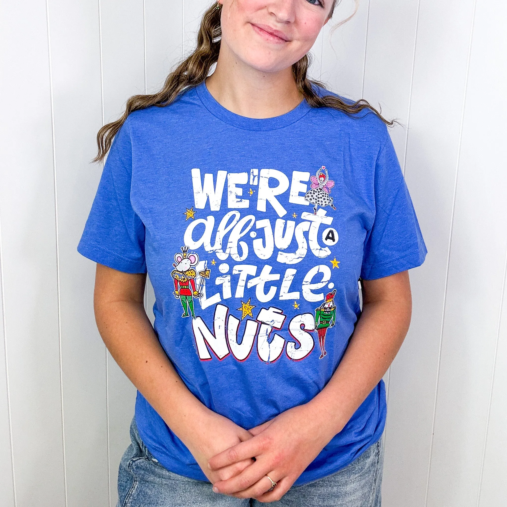 Christmas We're All Just a Little Nuts Graphic Tee