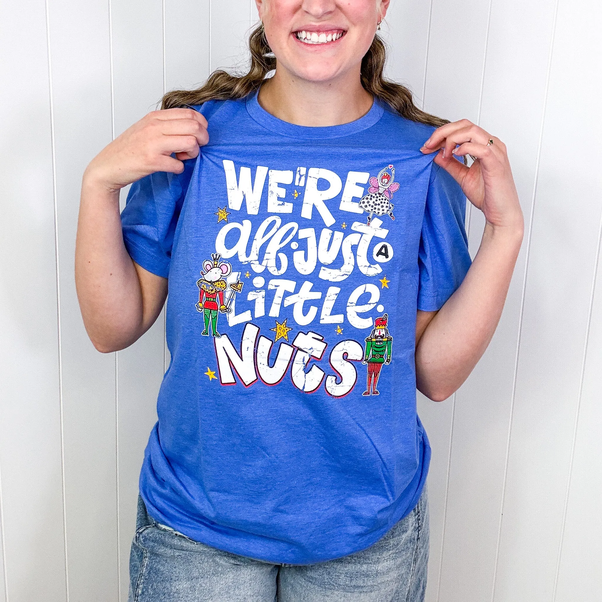 Christmas We're All Just a Little Nuts Graphic Tee