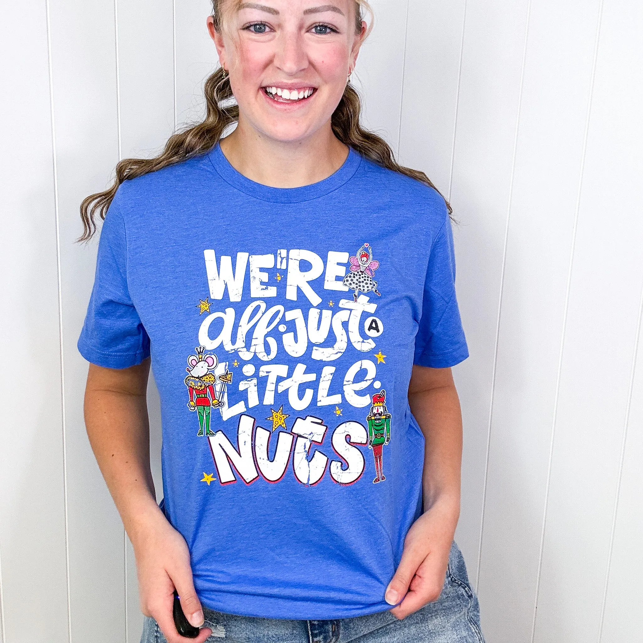 Christmas We're All Just a Little Nuts Graphic Tee