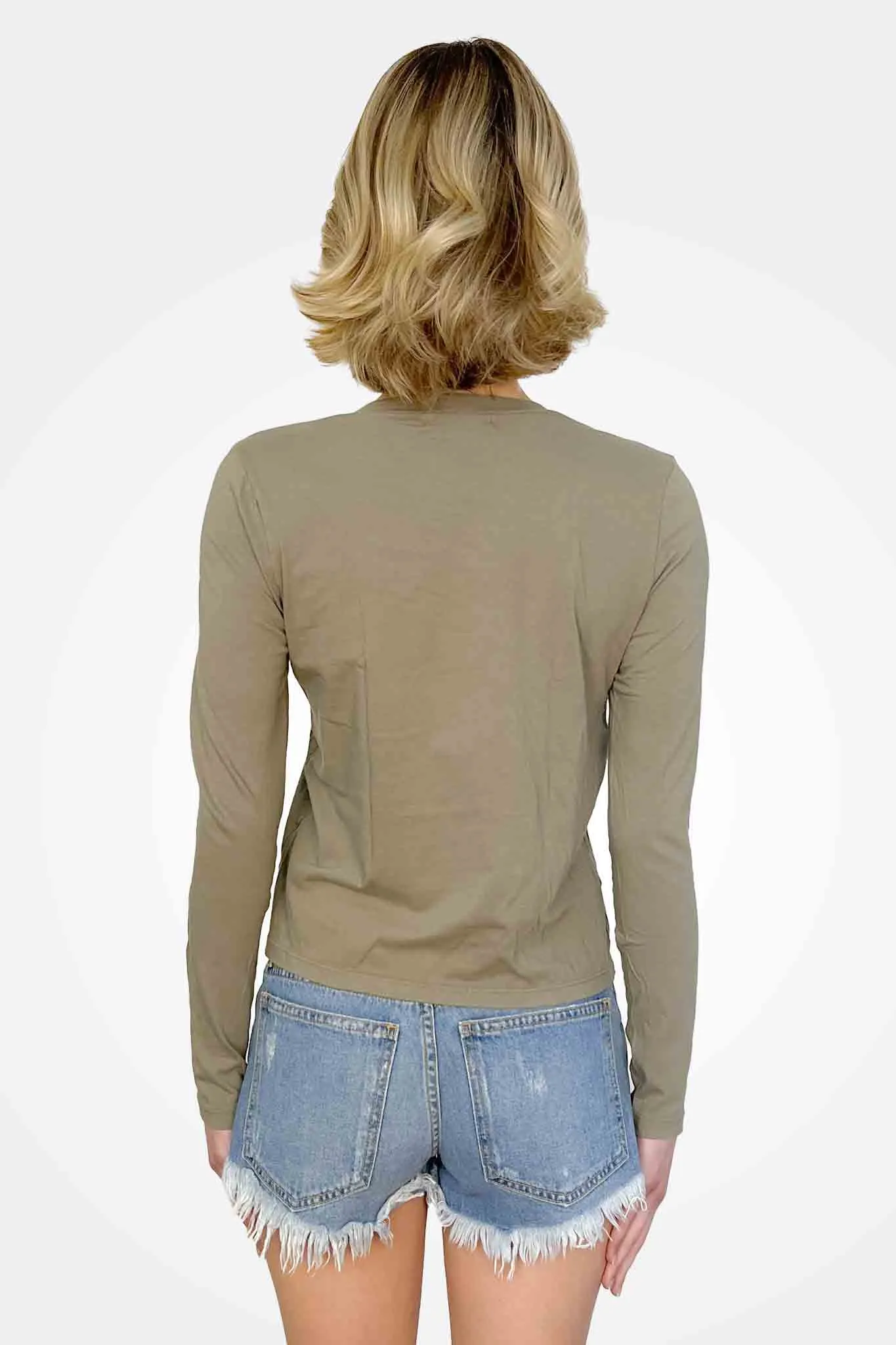 Clarissa Long Sleeve Top - Olive