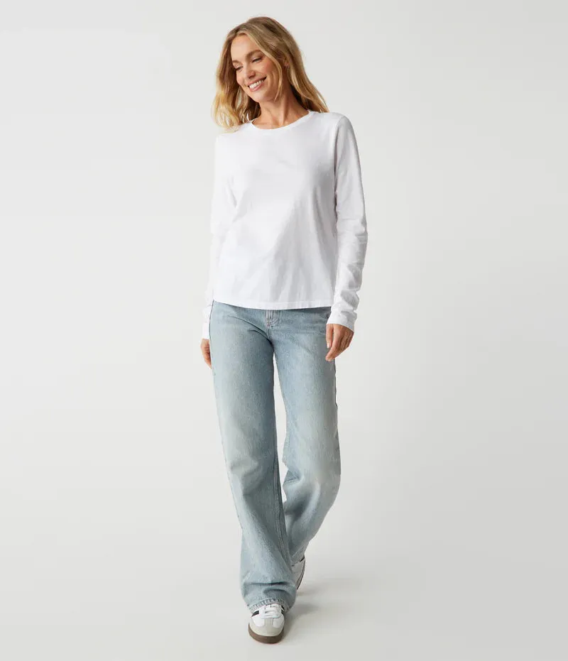 Clarissa Long Sleeve Top - White