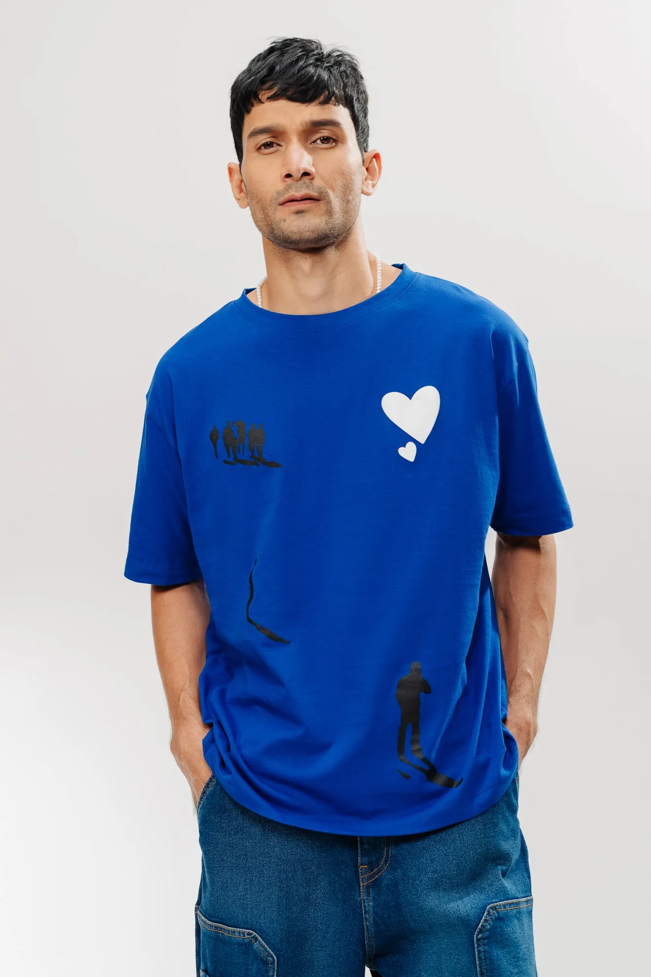 Cobalt Love Men's Oversized Tees