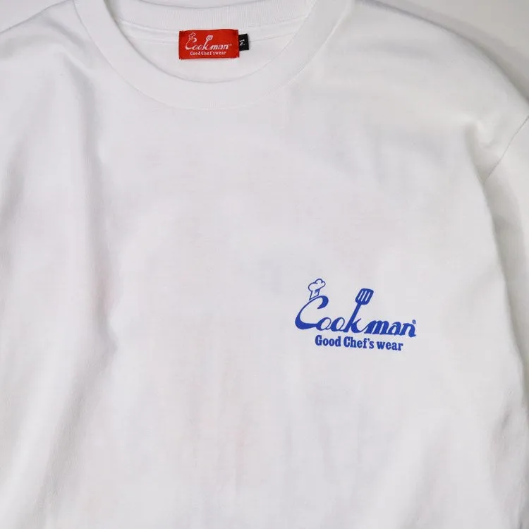 Cookman Long Sleeve Tees - TM Paint Burger : White