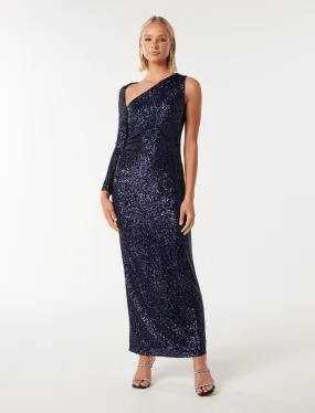 Courtney Sequin Bodycon Maxi Dress