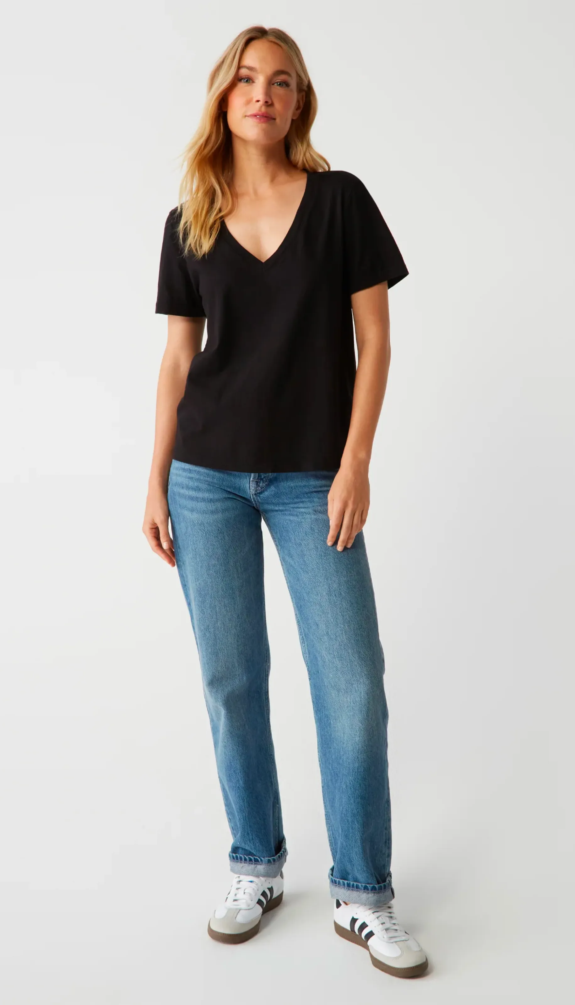 Daria Classic V Neck Tee