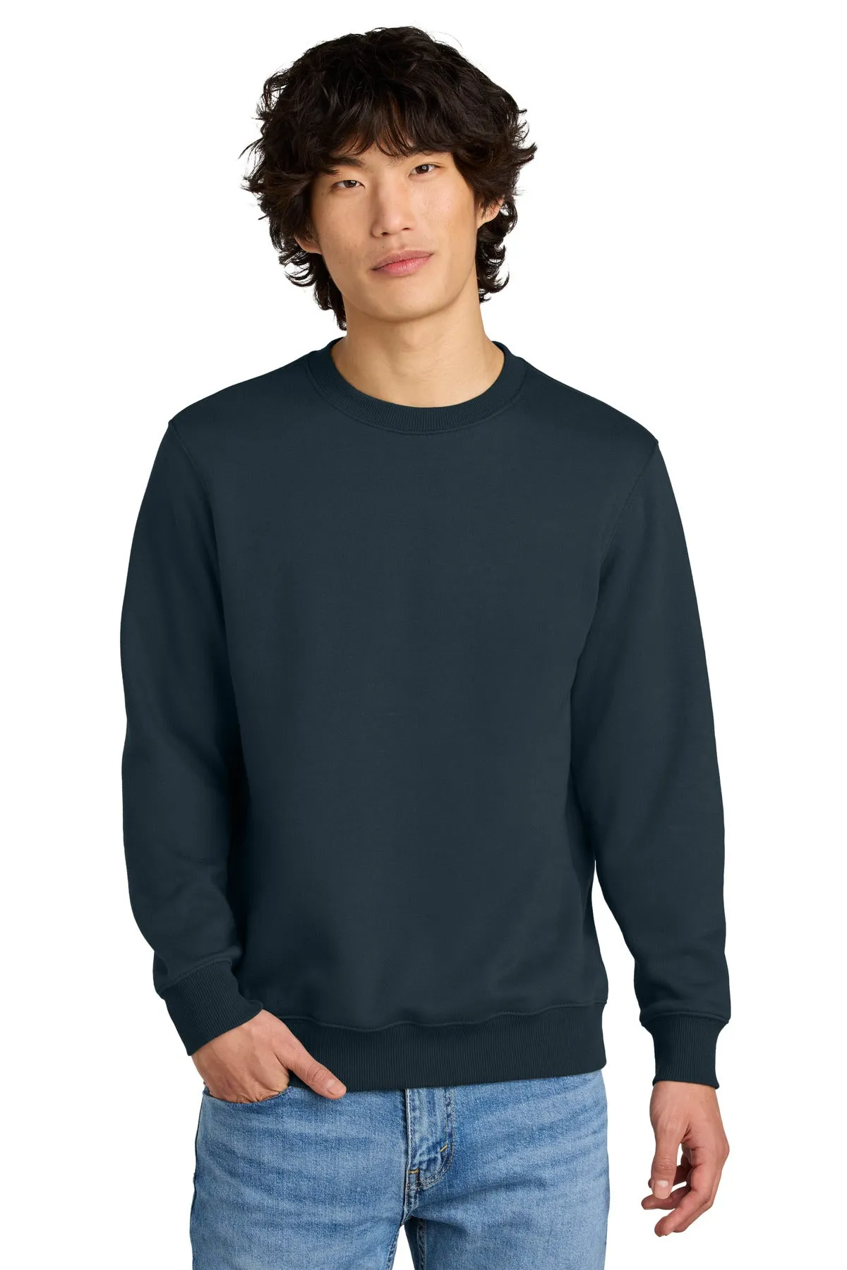 District Men's Perfect Weight Fleece Crew T-Shirt