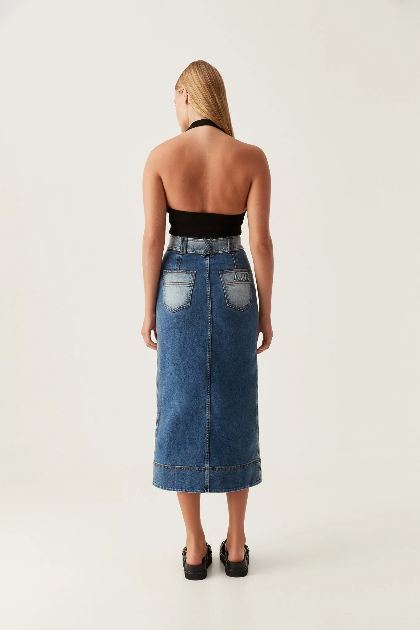 Embrace Denim Midi Skirt