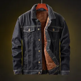 Fashion Thick Fleece Denim Jacket