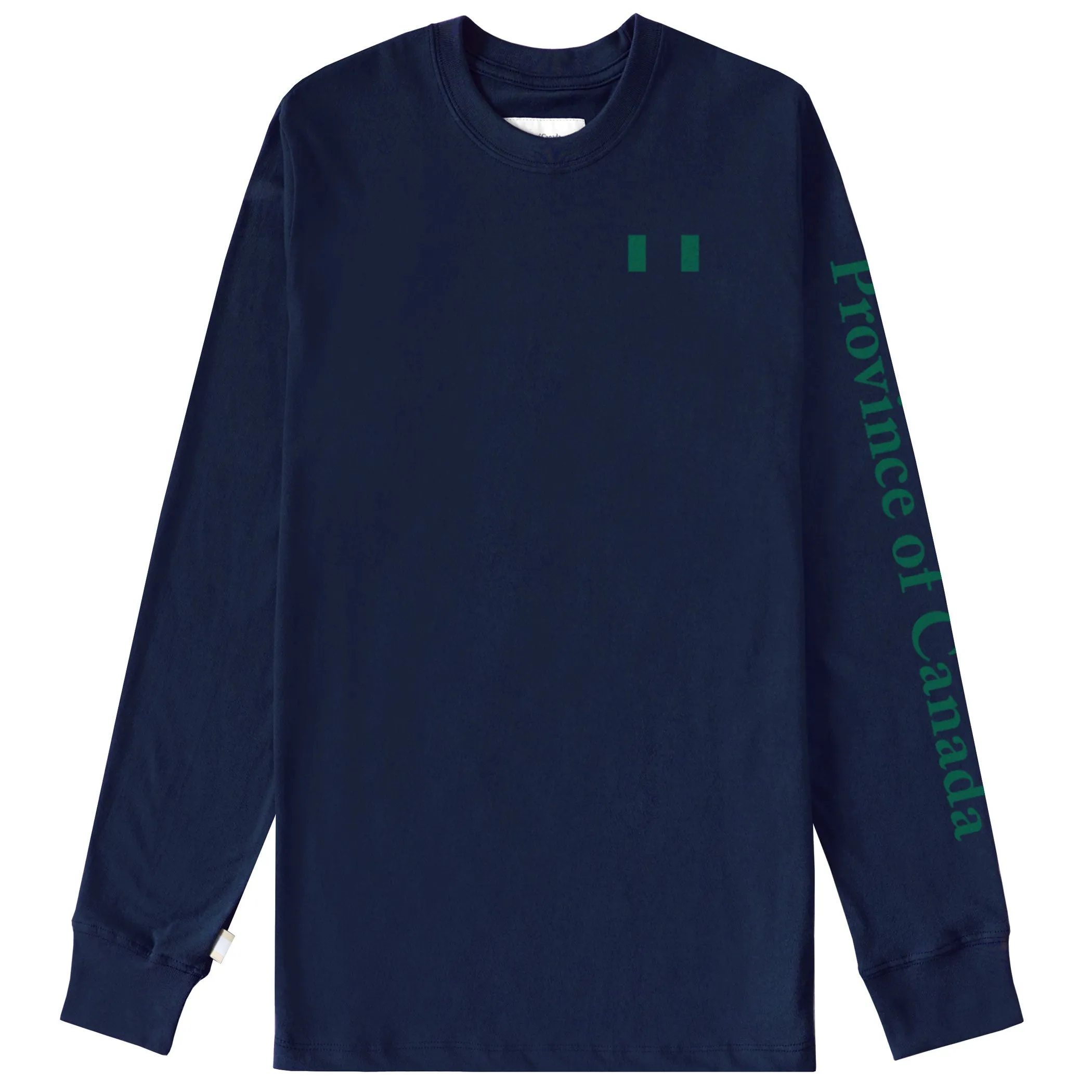 Flag Long Sleeve Tee Navy - Unisex