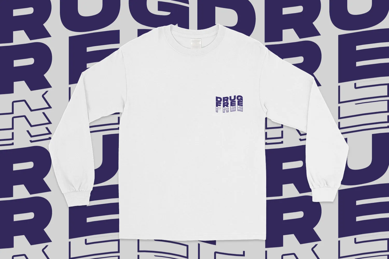 Forever Drug Free Straight Edge Long Sleeve Tee