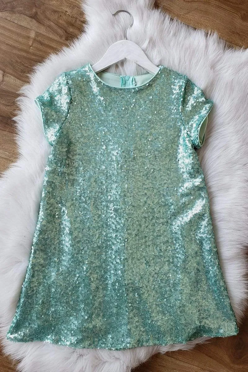 Glamorous Sequin Shift Dress Lilac