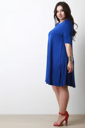 Half Sleeve Shift Dress