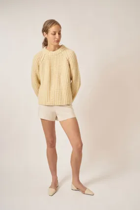 High Waisted Cashmere Shorts