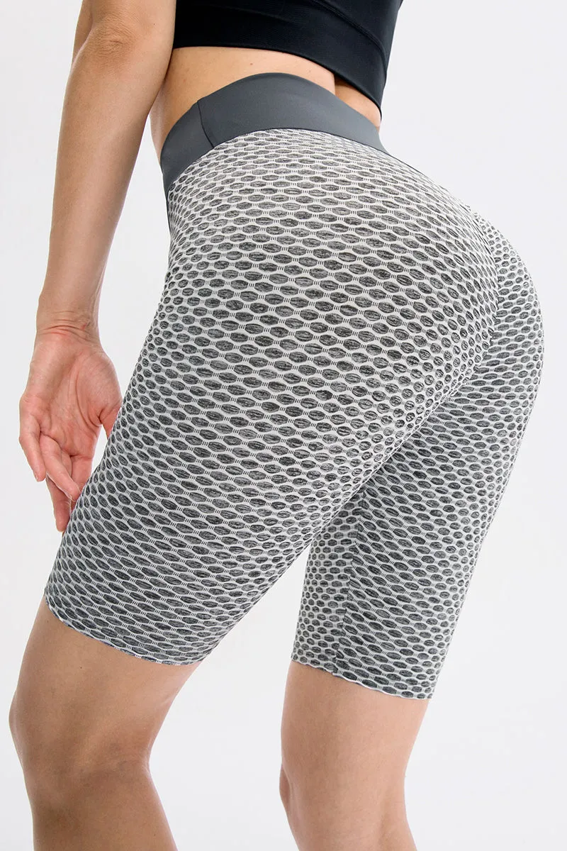 High Waisted Ruched Butt Lifting Shorts