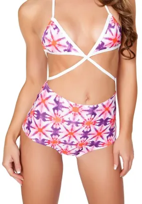 Kaleidoscope High Waist Shorts