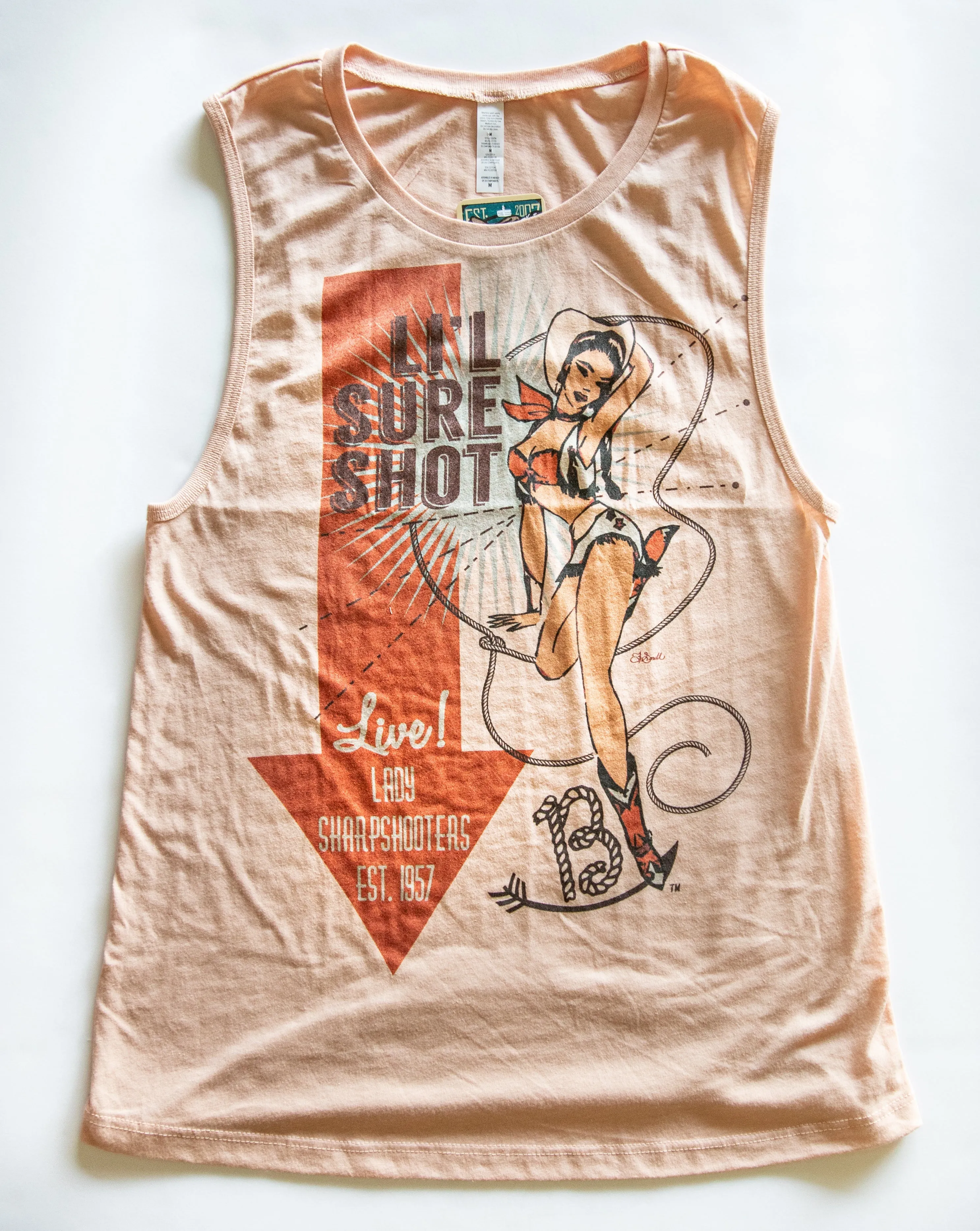 Li'l Sure Shot Muscle Graphic Tank Top (DS) RBR