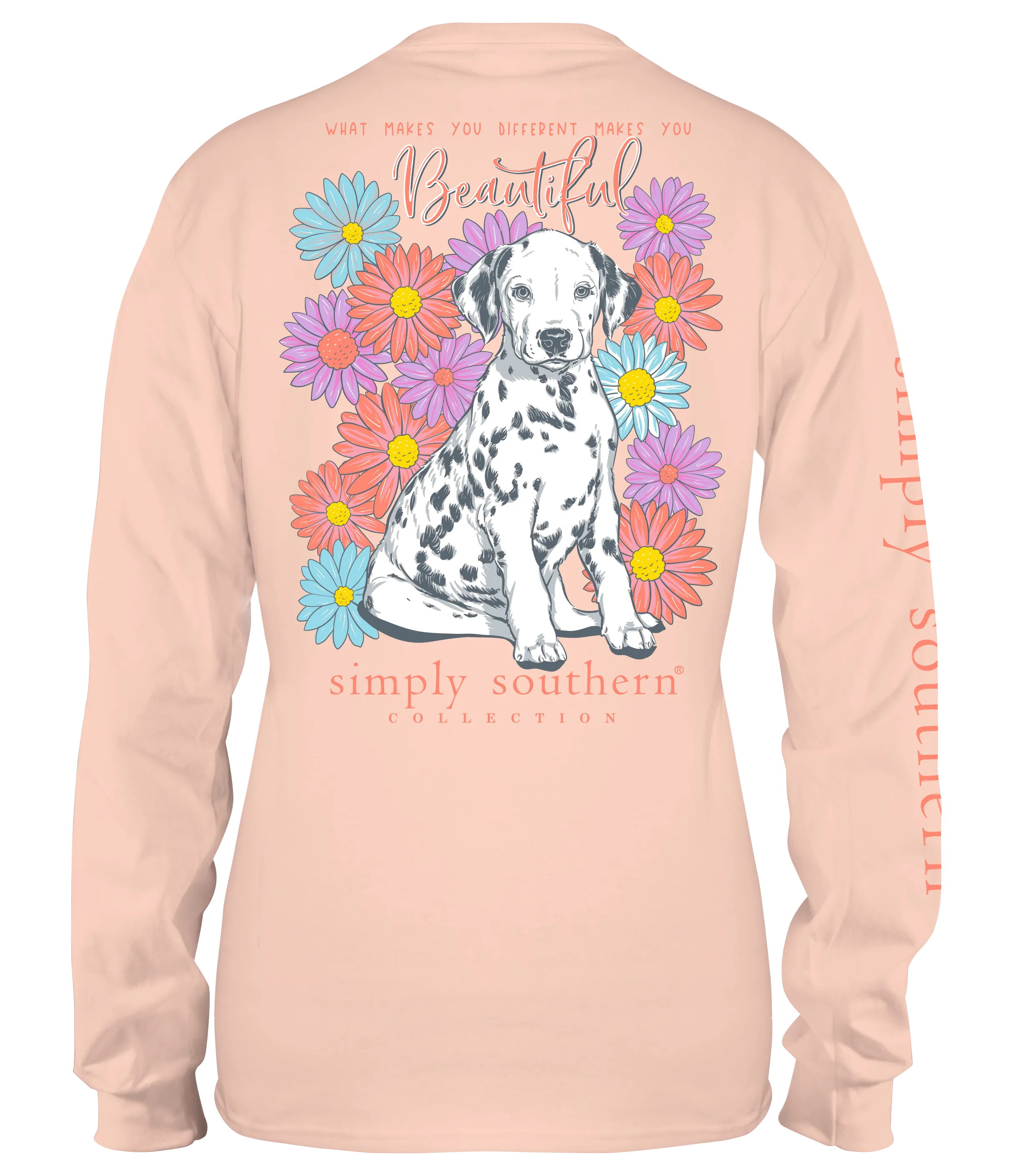 'Makes You Beautiful' Dalmatian Long Sleeve Tee by Simply Southern