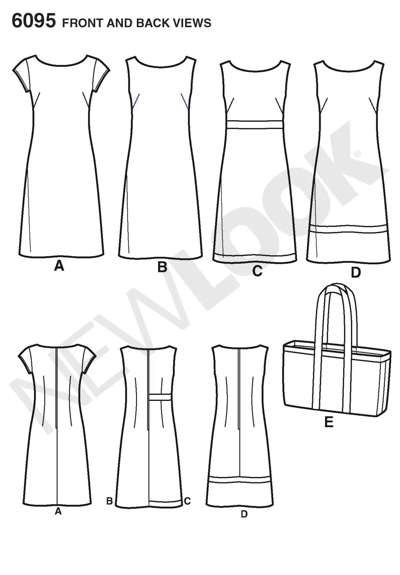 New Look 6095 Misses' Dresses Pattern | Easy