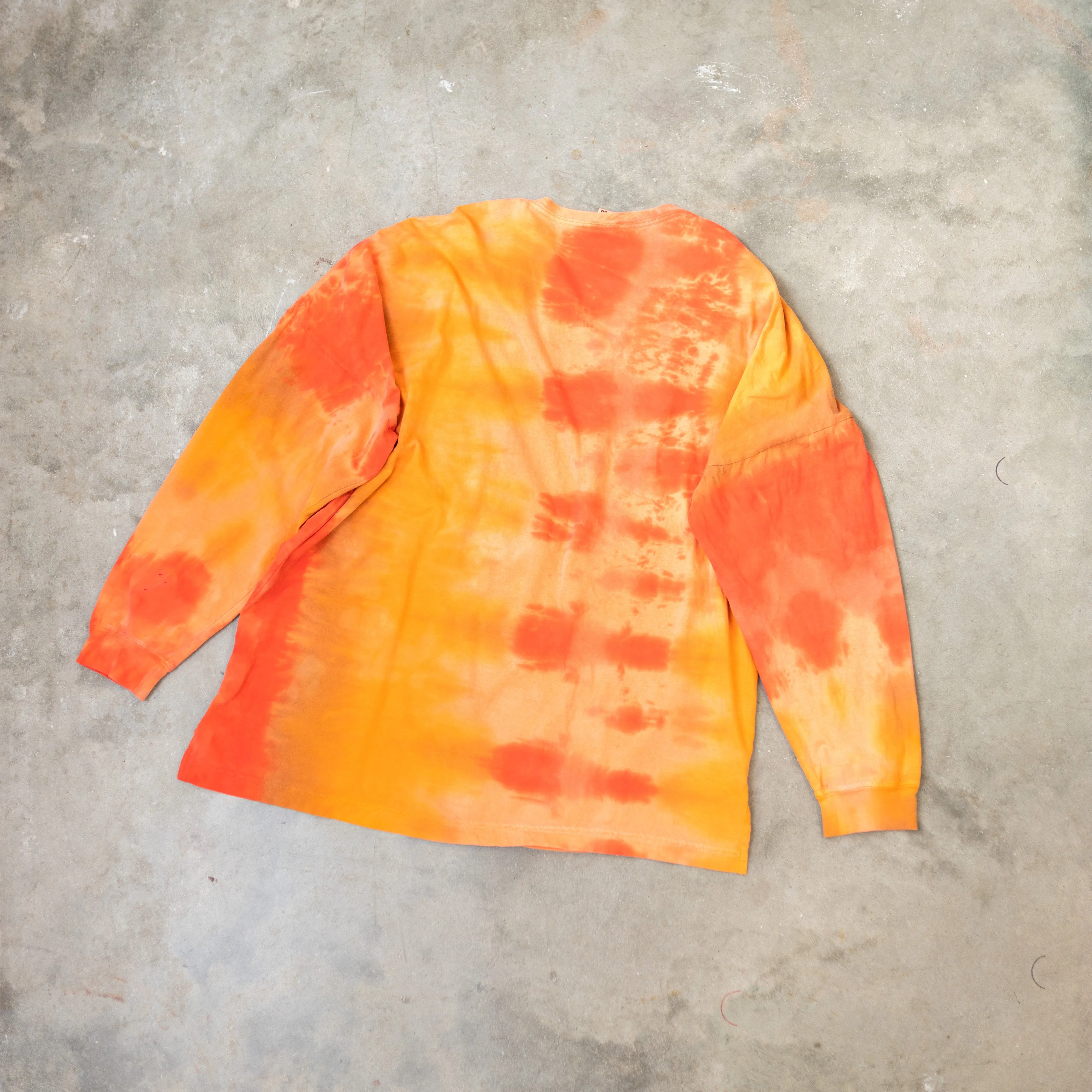 Psychic sunrise super shibori long sleeve tee (XL)