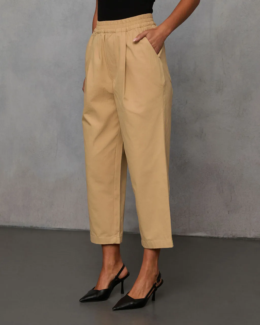 Rennes Cropped Pleated Pants