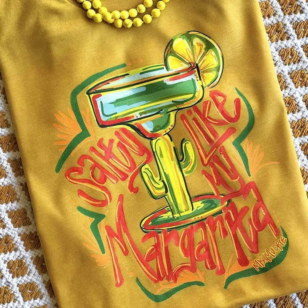 Salty Like My Margarita Cinco De Mayo Graphic Tee (made 2 order) LC