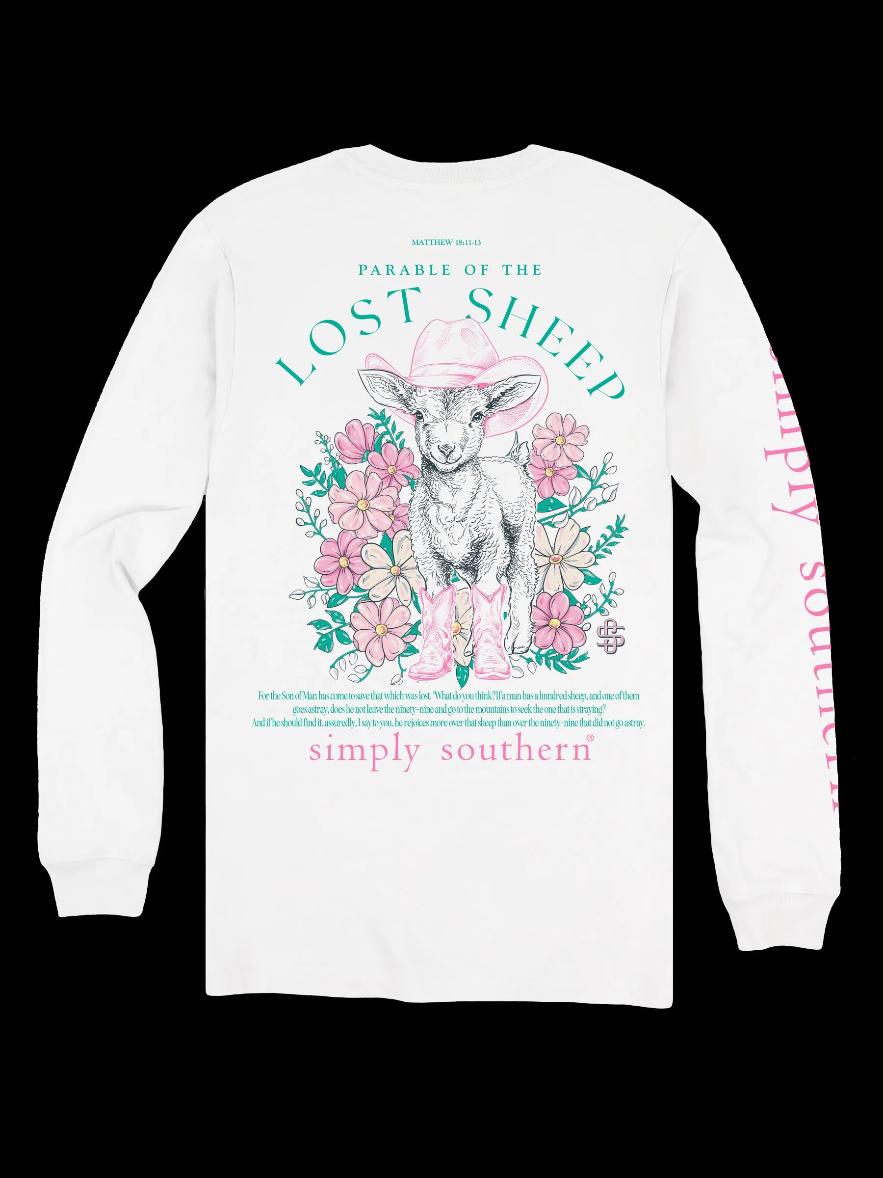 Simply Southern | LS Youth Sheep | White