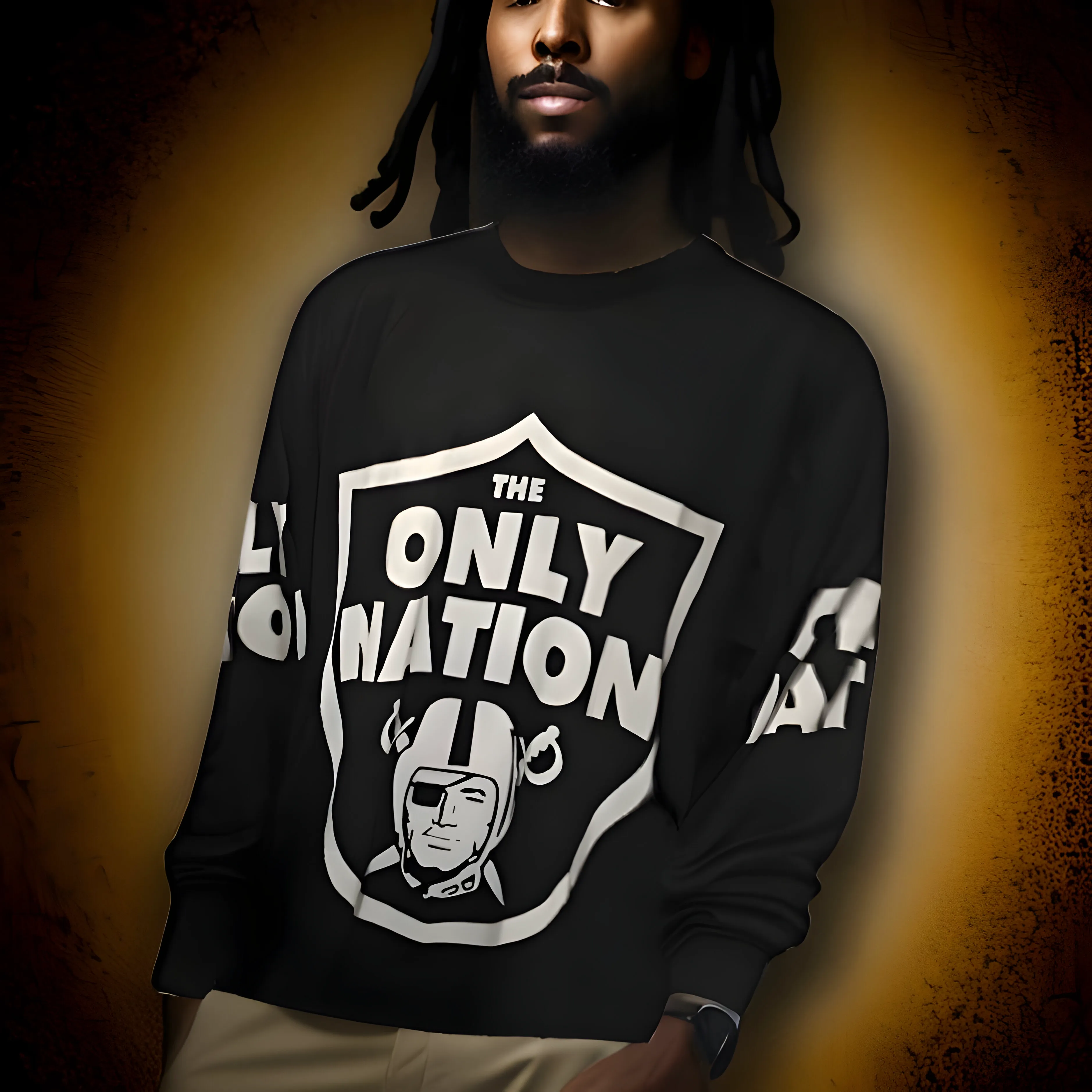 ^THE ONLY NATION^ ~RAIDERS~ LONG SLEEVE TEES