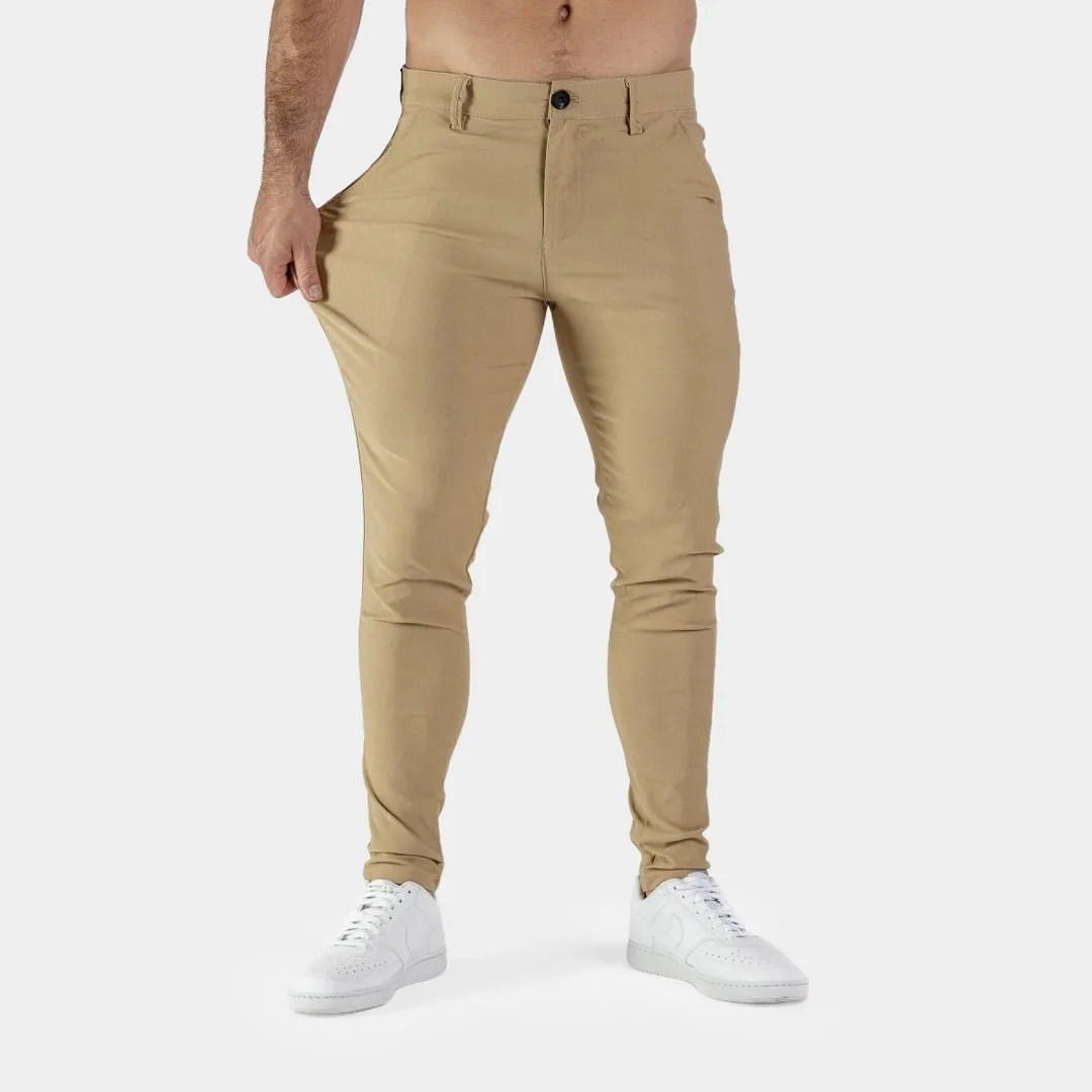 Ultra Stretch Chino Pants - Skinny Fit - Beige