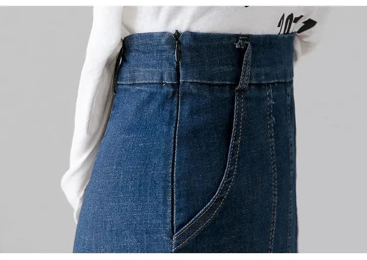 Women Denim Jeans Skirt