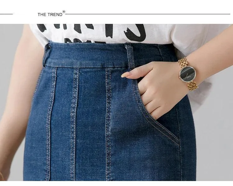 Women Denim Jeans Skirt