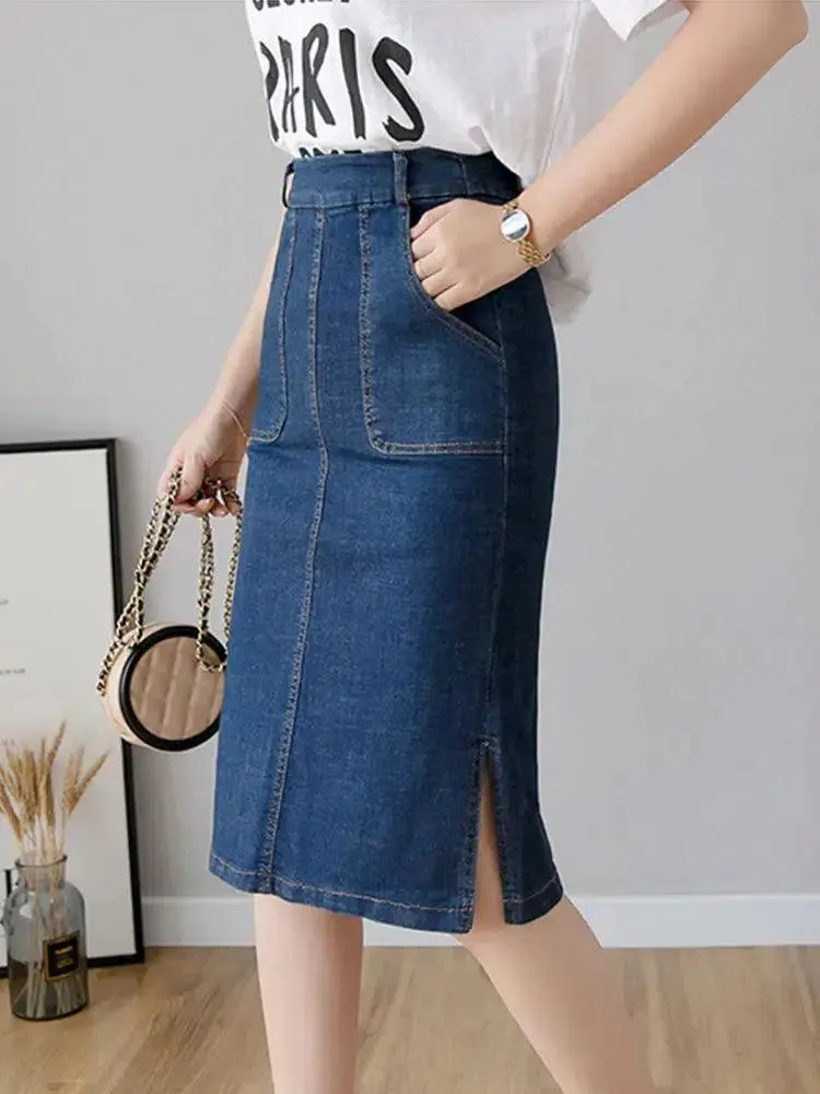 Women Denim Jeans Skirt