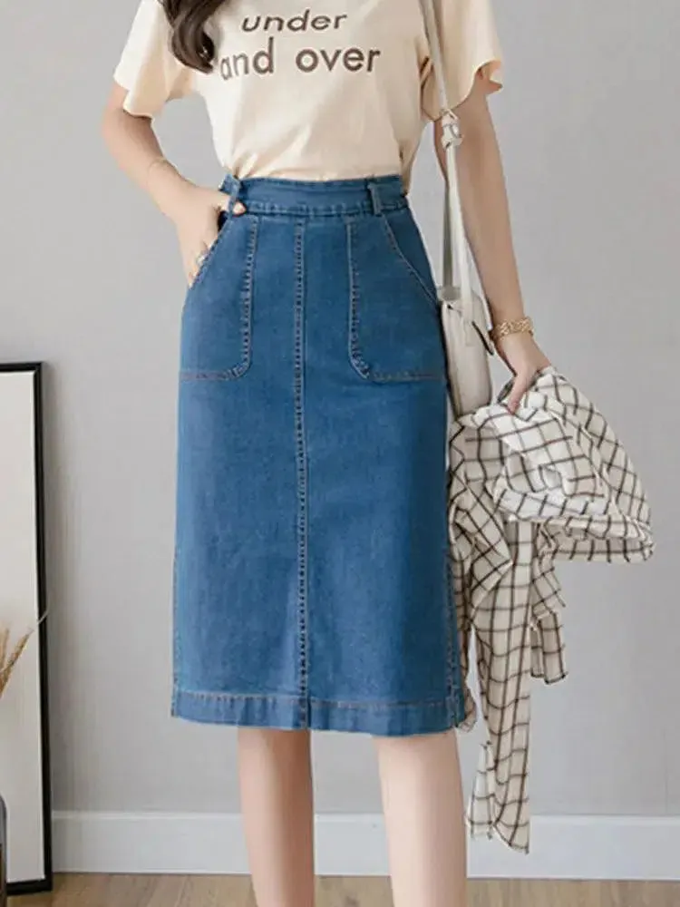 Women Denim Jeans Skirt